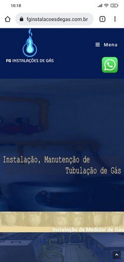 Site FG Instalações de Gás