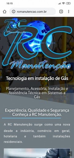 Site RC Manutenção feito pela UV Informática
